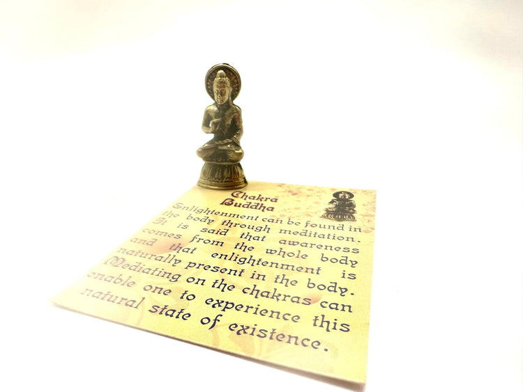 Chakra Buddha Mini Brass Figurine