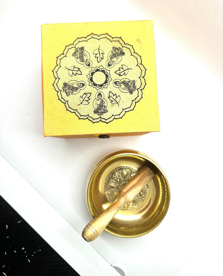 Tibetan Singing Bowl Set: Wheel of Life