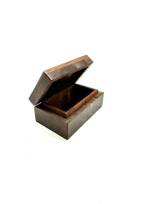 Pentagram Inlaid small wood box