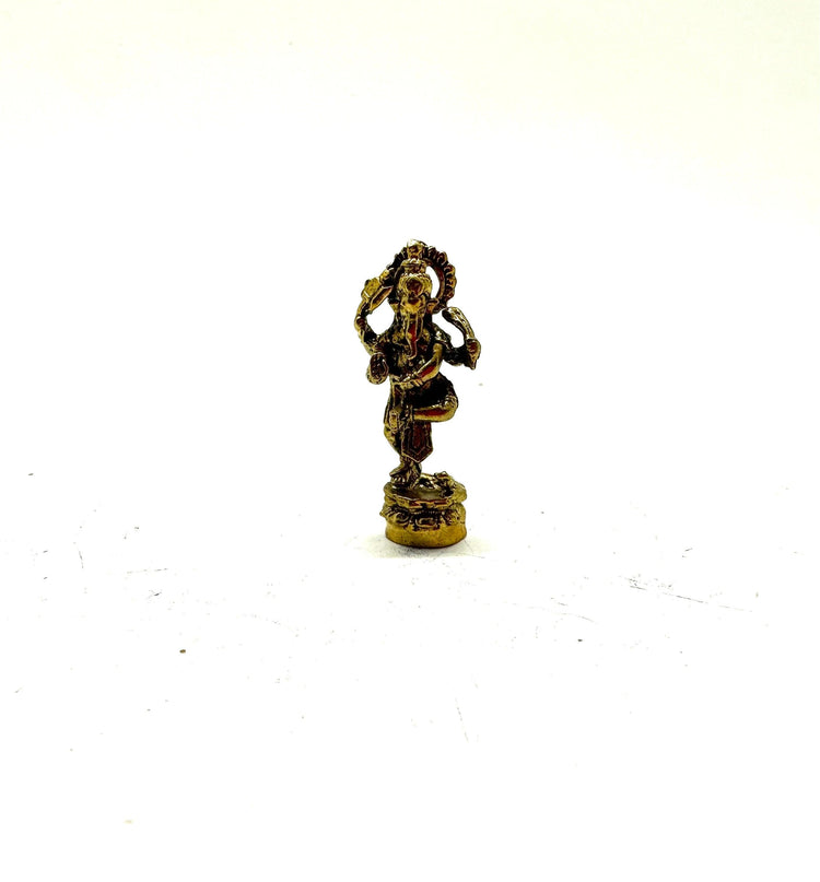 Standing Ganesh Mini Brass Figurine