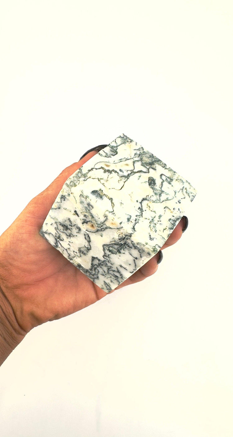 Moss Agate Cube