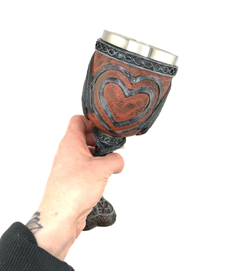 Medieval Dragon Heart Goblet