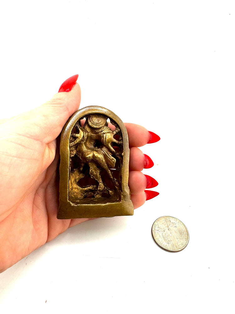 Durga brass figurine