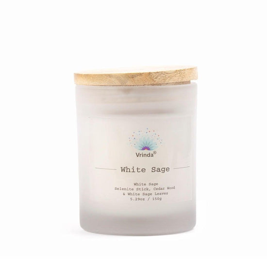 Vrinda White Sage Candle