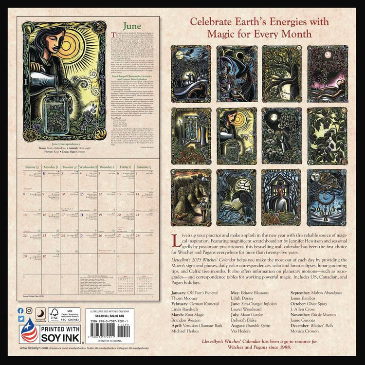 Llewellyn's 2025 Witches' Calendar