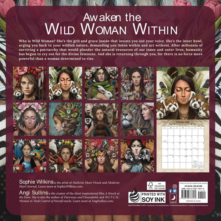 Llewellyn's 2025 Wild Woman Rising Calendar