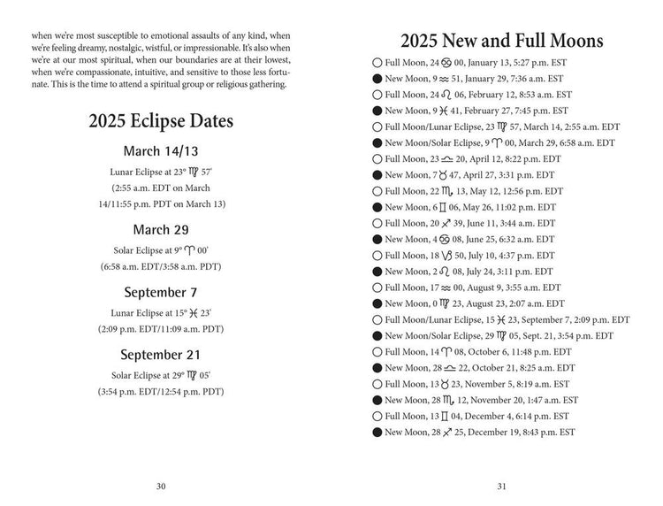 Llewellyn's 2025 Daily Planetary Guide