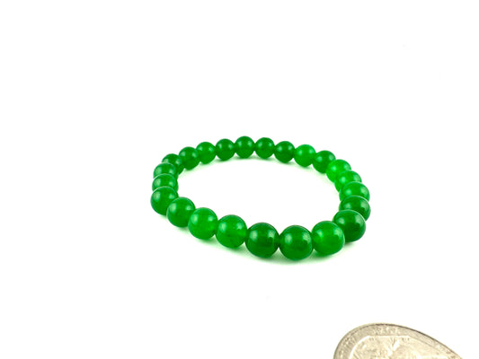 Bracelet - Green Jade 8mm - Tool to attract abundance, prosperity & good luck
