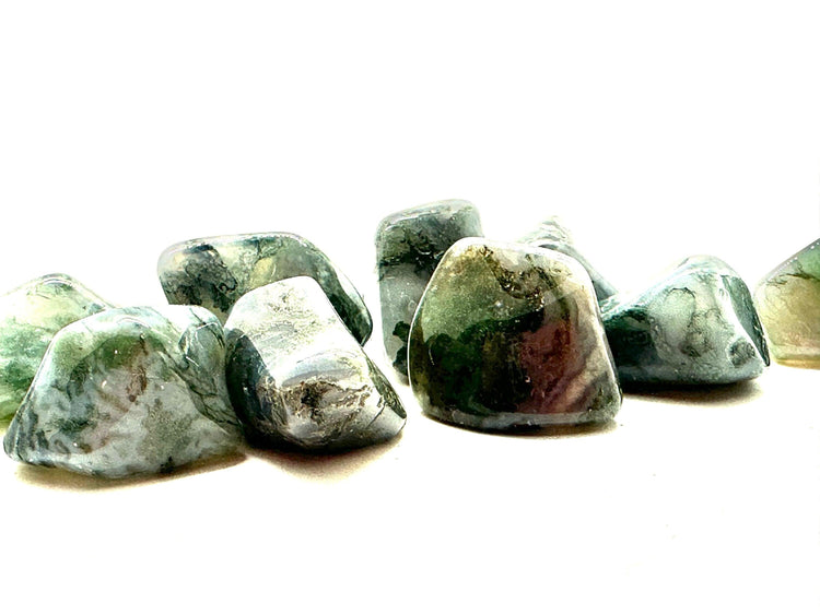 Moss Agate Tumbled Stone