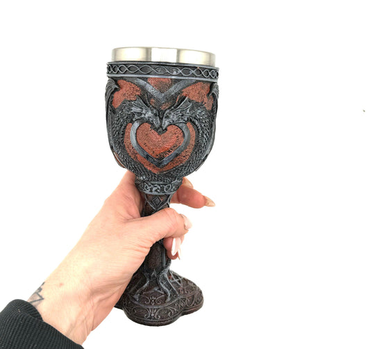 Medieval Dragon Heart Goblet