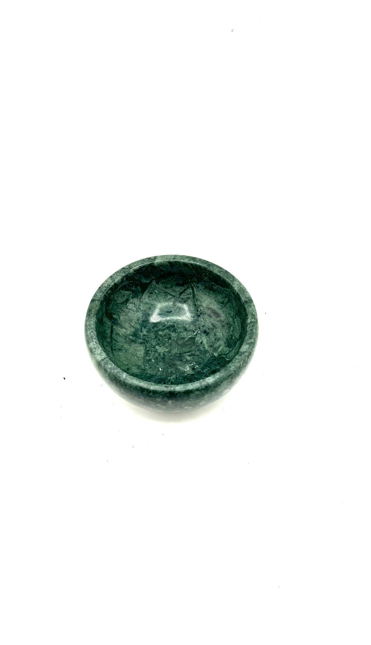 Green Marble Smudge Bowl