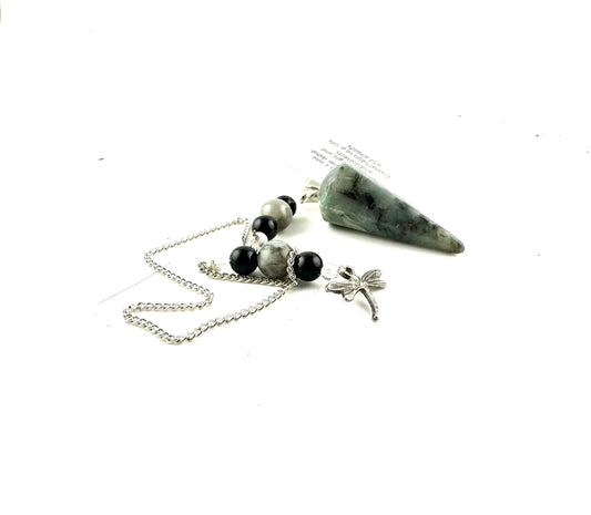 Emerald Dragonfly Hexagonal Pendulum