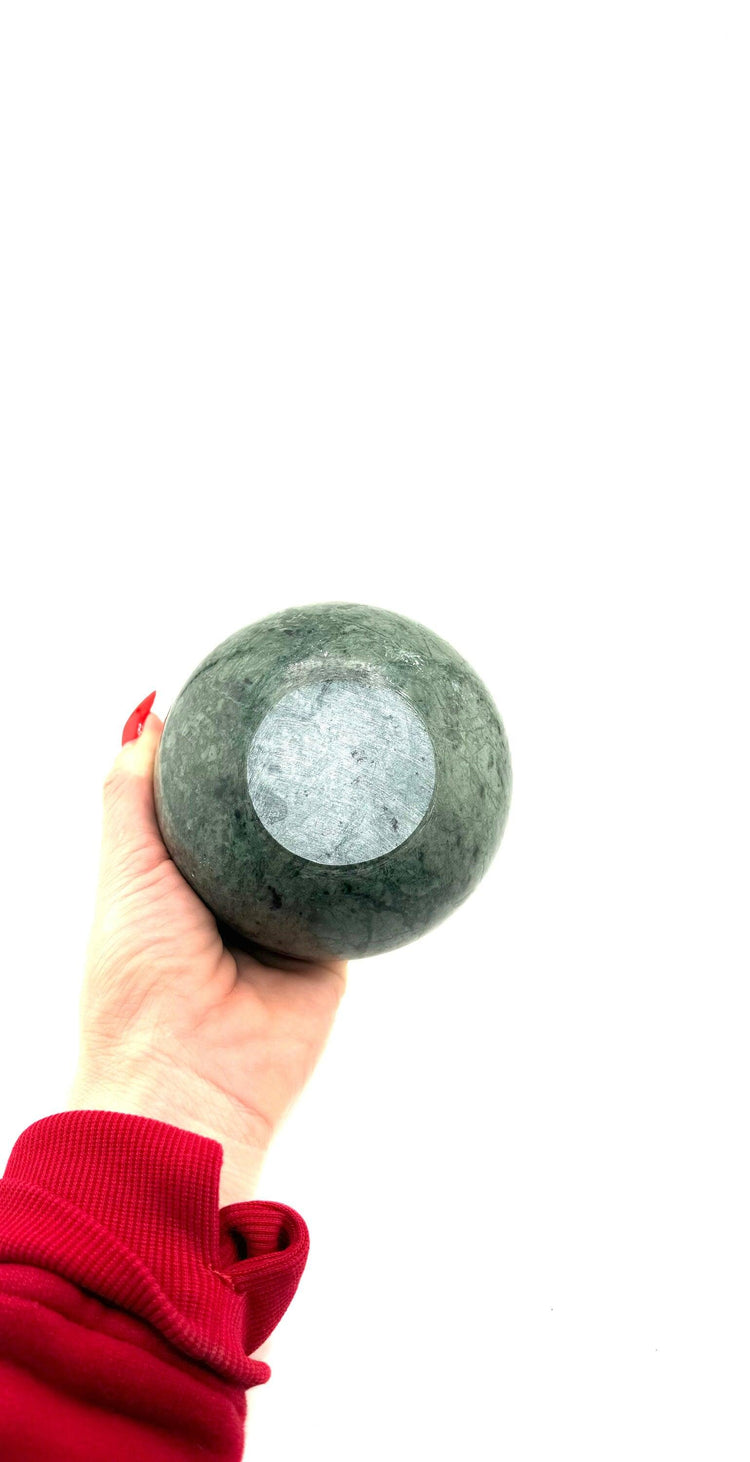 Green Marble Smudge Bowl