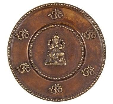 Lord Ganesh Tibetan Wall Hanging Plate - 8