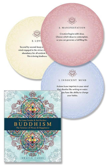 Buddhism The Science of Peace & Happiness Oracle cards by Lama Tender, Ani Dechen