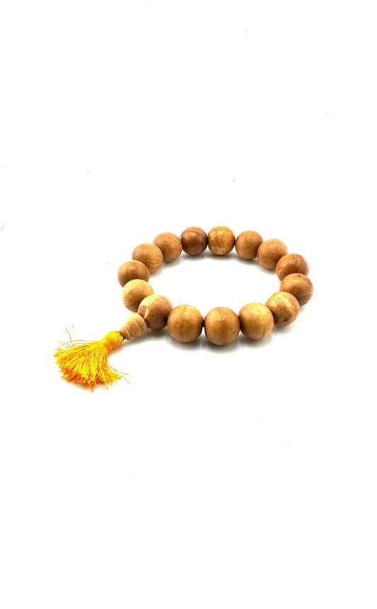 Tibetan Wooden (Sandalwood) Stretch Bracelet 16mm