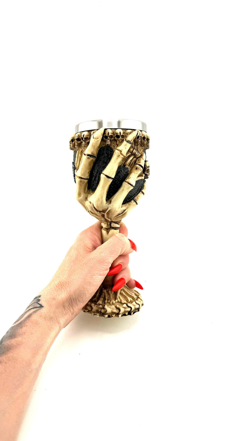 Skeleton Hand Goblet