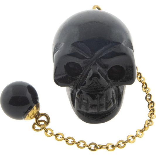 Pendulum: Skull Black Onyx