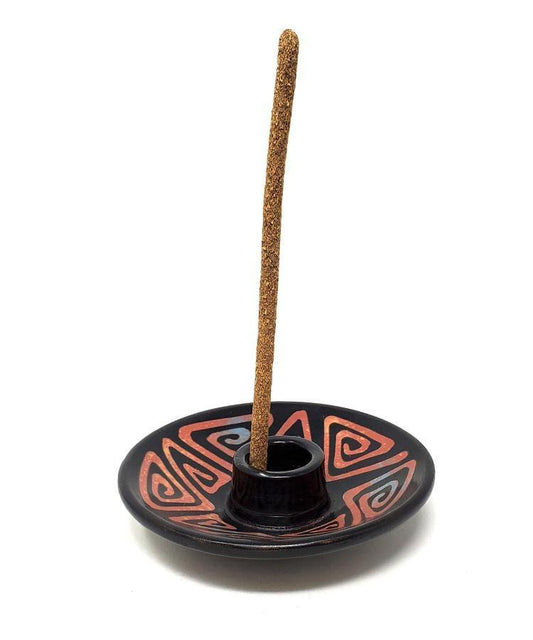 Peruvian Ceramic Burner Handmade 5" D