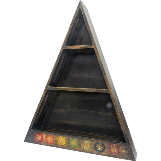 Wood Altar Shelf - Chakra