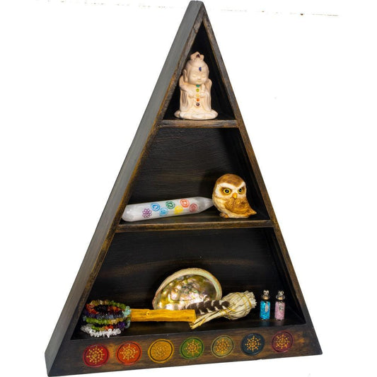 Wood Altar Shelf - Chakra