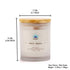 Palo Santo Scented glass candle with crystals, Soy Blend