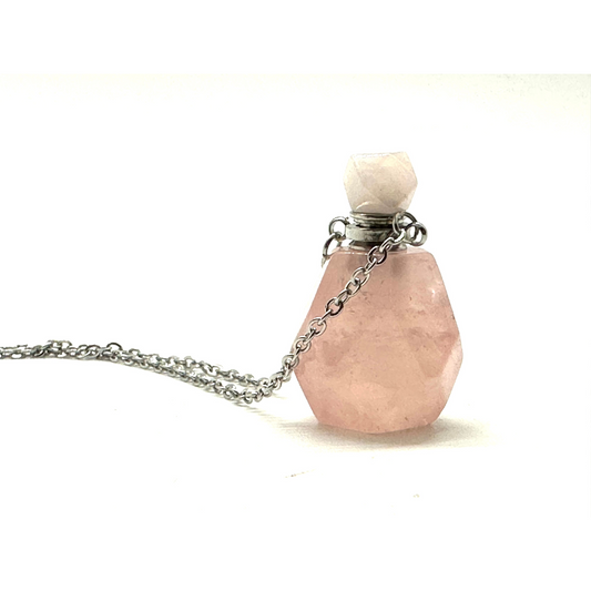 Potion Bottle Necklace: Rose Quartz