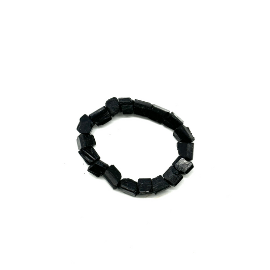 Black Tourmaline Raw Bracelet