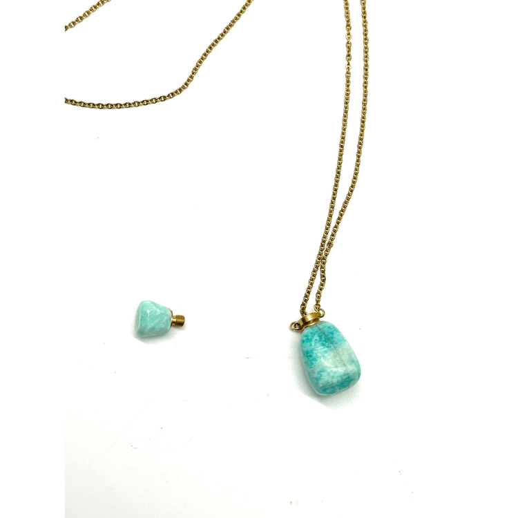 Amazonite Potion Bottle Necklace