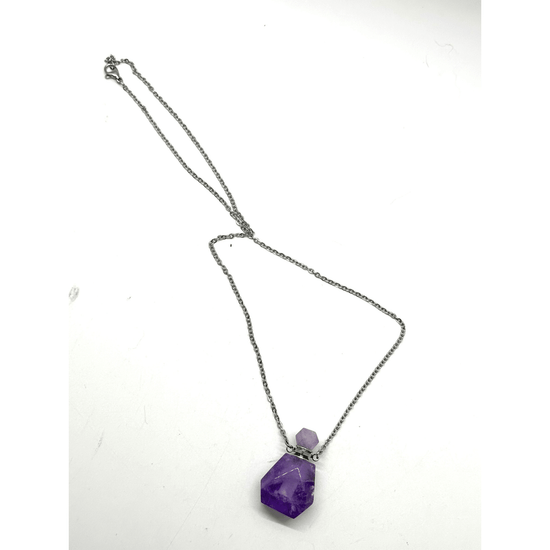 Amethyst Potion Bottle Necklace