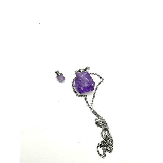 Amethyst Potion Bottle Necklace