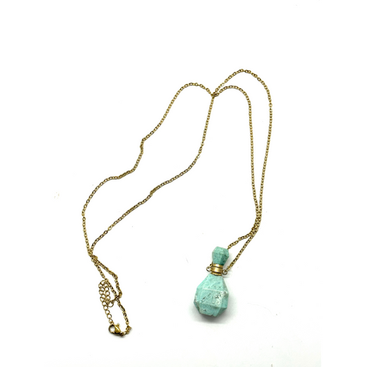 Turquoise Potion Bottle Necklace