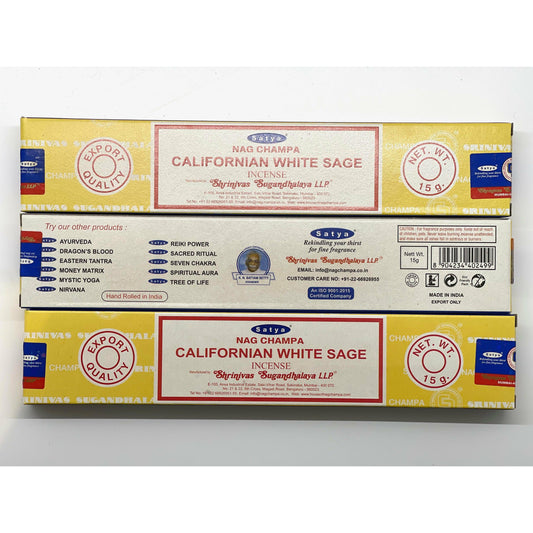 Light Gray Incense: Satya California White Sage