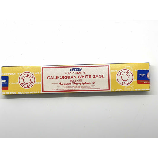 Light Gray Incense: Satya California White Sage