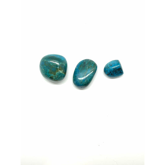 White Smoke Chrysocolla Tumbled Stone