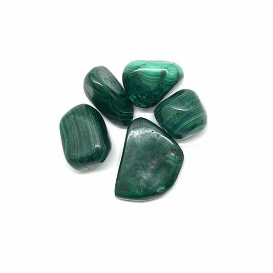 Dark Slate Gray Malachite Tumbled Stone