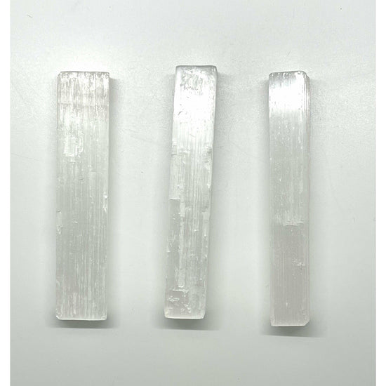 Light Gray Selenite Sticks 4”