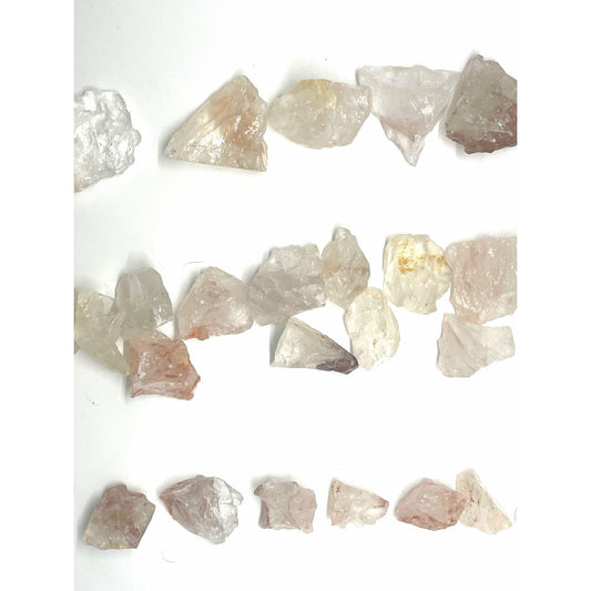 Light Gray Fire Quartz Raw Stone