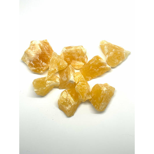 Goldenrod Orange Calcite Raw Stone