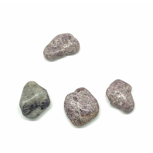 Light Slate Gray Lepidolite Tumbled Stone