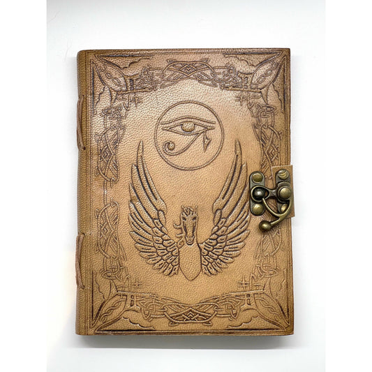 Rosy Brown Eye of Horus Leather Journal