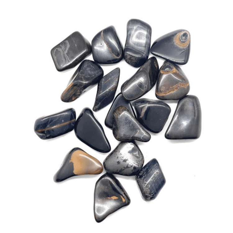 Blue Tigers Eye Tumbled Stone