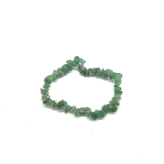 Green Jade Chip Bracelet