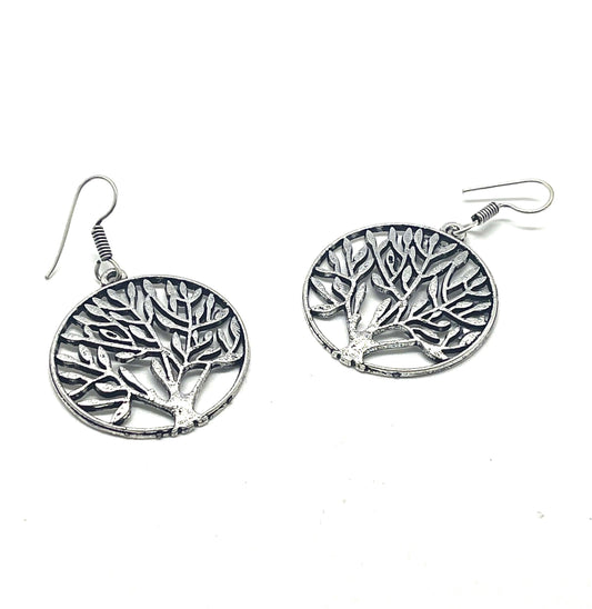 Earrings: tree of life *silver*