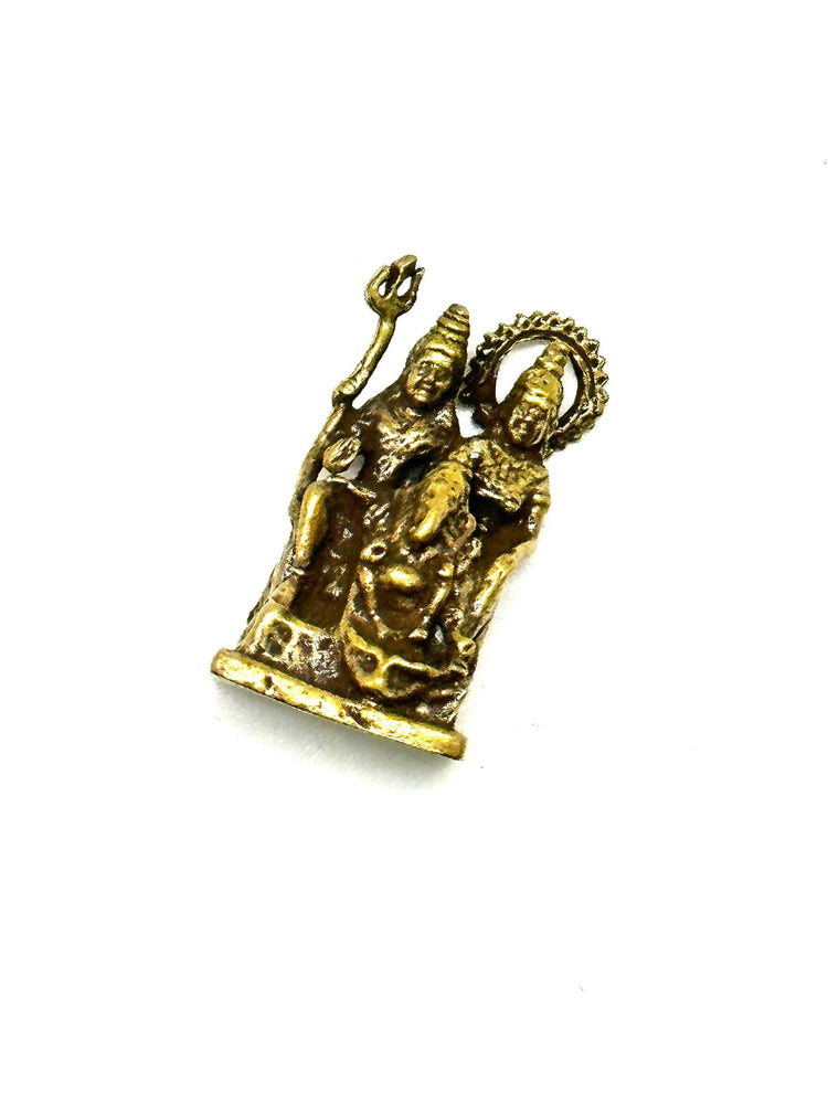 Trimurti, Lord Shiva, Vishnu & Brahm brass figurine