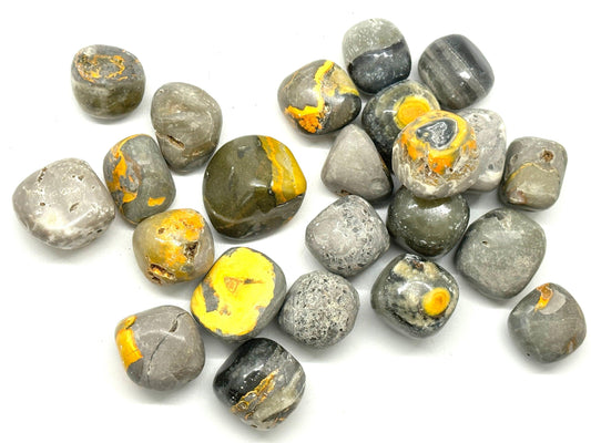 Bumble Bee Jasper Tumbled Stone