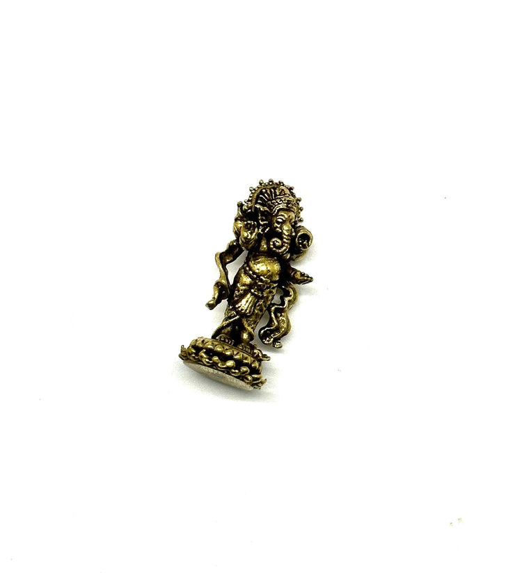 Standing Ganesh Mini Brass Figurine