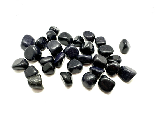 Blue GoldStone Tumbled Stone