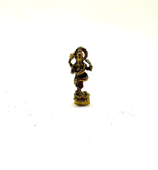 Standing Ganesh Mini Brass Figurine
