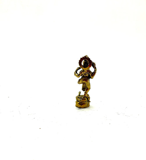 Standing Ganesh Mini Brass Figurine